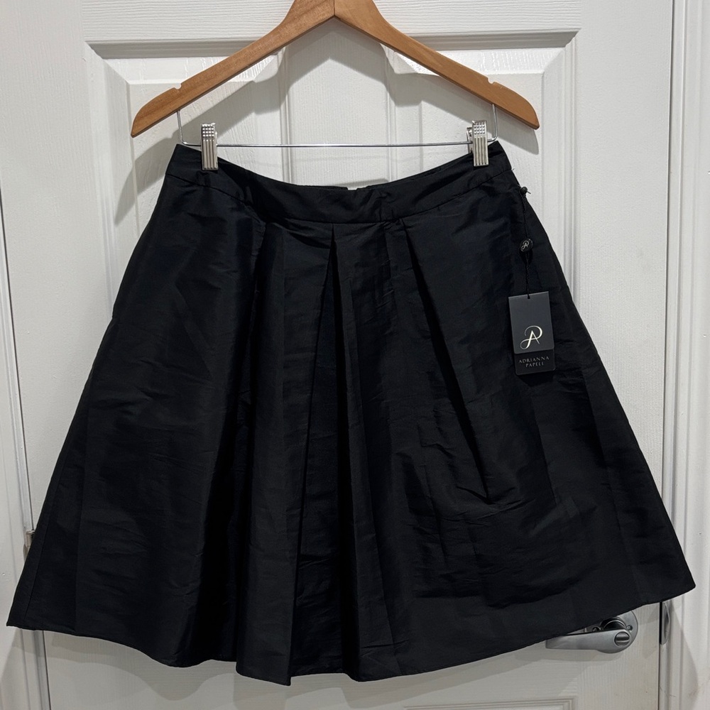 Adrianna Papell Black A-Line Skirt